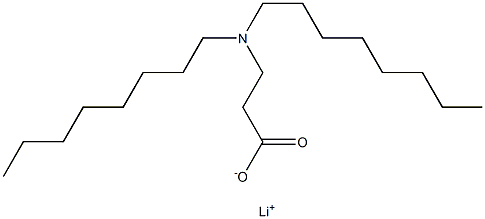 3-(Dioctylamino)propanoic acid lithium salt 结构式