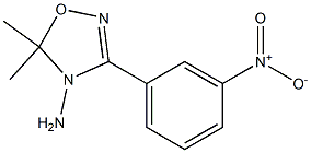 3-(3-ニトロフェニル)-5,5-ジメチル-1,2,4-オキサジアゾール-4(5H)-アミン 化学構造式