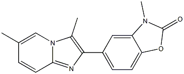 5-[3,6-Dimethyl-imidazo[1,2-a]pyridin-2-yl]-3-methyl-benzoxazol-2(3H)-one Structure