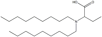 2-(Dinonylamino)butyric acid Structure