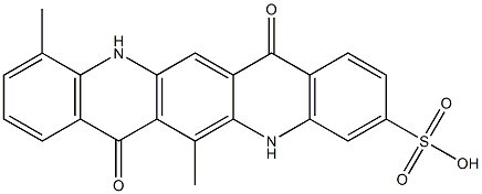 5,7,12,14-Tetrahydro-6,11-dimethyl-7,14-dioxoquino[2,3-b]acridine-3-sulfonic acid