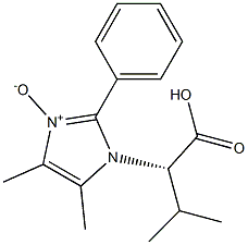 3-[(S)-1-Carboxy-2-methylpropyl]-4,5-dimethyl-2-phenyl-3H-imidazole 1-oxide Structure