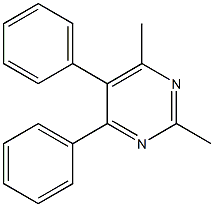 4,5-Diphenyl-2,6-dimethylpyrimidine 结构式