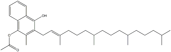 4-Acetoxy-2-(3,7,11,15-tetramethyl-2-hexadecenyl)-3-methyl-1-naphthol Structure