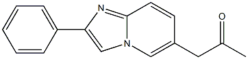 2-Phenyl-6-(2-oxopropyl)imidazo[1,2-a]pyridine|