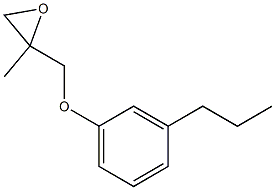 3-Propylphenyl 2-methylglycidyl ether Struktur