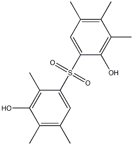 2,3'-Dihydroxy-2',3,4,4',5,5'-hexamethyl[sulfonylbisbenzene] Struktur