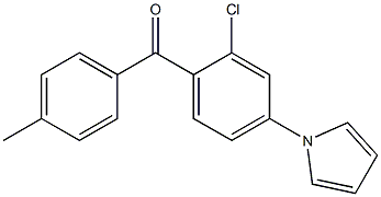 2-Chloro-4'-methyl-4-(1-pyrrolyl)benzophenone 结构式