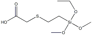 [2-(Ethoxydimethoxysilyl)ethylthio]acetic acid Structure