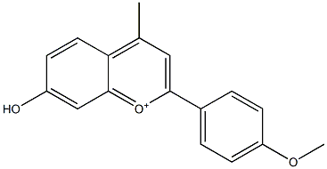 4-Methyl-7-hydroxy-2-(4-methoxyphenyl)-1-benzopyrylium