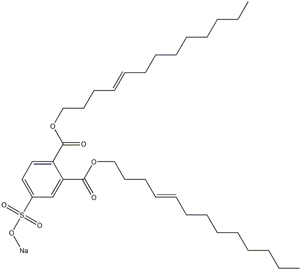 4-(Sodiosulfo)phthalic acid di(4-tridecenyl) ester,,结构式