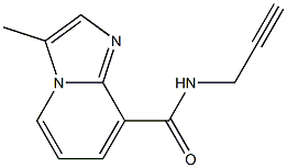 3-Methyl-N-(2-propynyl)imidazo[1,2-a]pyridine-8-carboxamide,,结构式