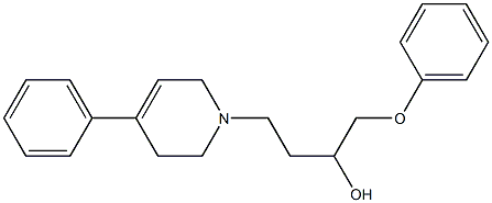 1-Phenoxy-4-[(4-phenyl-1,2,3,6-tetrahydropyridin)-1-yl]-2-butanol 结构式