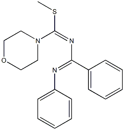 1,2-Diphenyl-4-morpholino-4-(methylthio)-1,3-diaza-1,3-butadiene 结构式