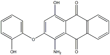 1-Amino-4-hydroxy-2-(o-hydroxyphenoxy)anthraquinone,,结构式