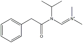 Dimethyl[[isopropyl(phenylacetyl)amino]methylene]aminium,,结构式