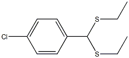 α,α-ビス(エチルチオ)-4-クロロトルエン 化学構造式