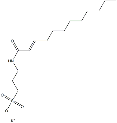 3-(2-Dodecenoylamino)-1-propanesulfonic acid potassium salt Structure