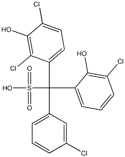 (3-Chlorophenyl)(3-chloro-2-hydroxyphenyl)(2,4-dichloro-3-hydroxyphenyl)methanesulfonic acid