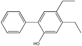 2-フェニル-4,5-ジエチルフェノール 化学構造式