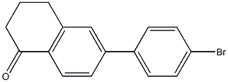 6-(4-Bromophenyl)-3,4-dihydronaphthalen-1(2H)-one,,结构式