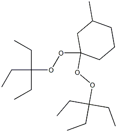 3-Methyl-1,1-bis(1,1-diethylpropylperoxy)cyclohexane,,结构式