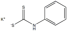 Phenyldithiocarbamic acid potassium salt Structure