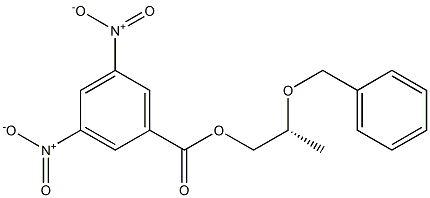 (-)-3,5-ジニトロ安息香酸(R)-2-(ベンジルオキシ)プロピル 化学構造式