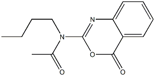2-[Butyl(acetyl)amino]-4H-3,1-benzoxazin-4-one,,结构式
