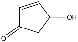 4-ヒドロキシ-2-シクロペンテン-1-オン 化学構造式