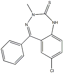 7-Chloro-3-methyl-5-phenyl-1H-1,3,4-benzotriazepine-2(3H)-thione|