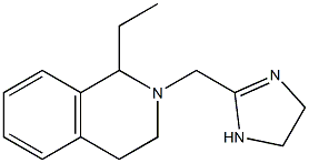 2-[[(1,2,3,4-Tetrahydro-1-ethylisoquinolin)-2-yl]methyl]-4,5-dihydro-1H-imidazole Structure