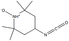 2,2,6,6-テトラメチル-4-イソシアナトピペリジン-1-オキシド 化学構造式