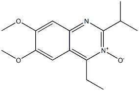 2-Isopropyl-4-ethyl-6,7-dimethoxyquinazoline 3-oxide Structure
