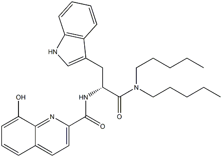 (R)-2-(8-Hydroxy-2-quinolinylcarbonylamino)-3-(1H-indol-3-yl)-N,N-dipentylpropanamide