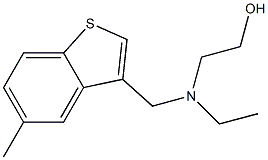 3-[[N-Ethyl-N-(2-hydroxyethyl)amino]methyl]-5-methylbenzo[b]thiophene,,结构式