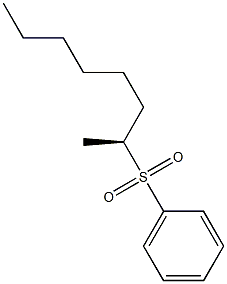 [S,(-)]-1-Methylheptylphenyl sulfone Structure