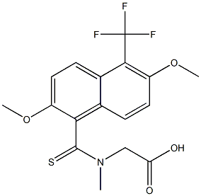 [N-[[2,6-Dimethoxy-5-trifluoromethyl-1-naphthalenyl]thiocarbonyl]-N-methylamino]acetic acid