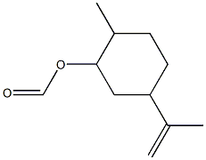 Formic acid 2-methyl-5-(1-methylethenyl)cyclohexyl ester Struktur
