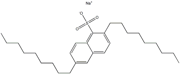 2,6-Dinonyl-1-naphthalenesulfonic acid sodium salt 结构式