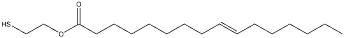 9-Hexadecenoic acid 2-mercaptoethyl ester Structure