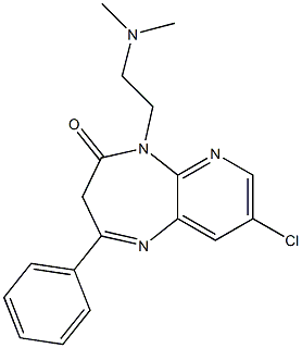 8-Chloro-2-phenyl-5-[2-(dimethylamino)ethyl]-3H-pyrido[2,3-b][1,4]diazepin-4(5H)-one