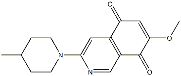 7-Methoxy-3-(4-methylpiperidin-1-yl)isoquinoline-5,8-dione|