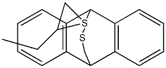 9,10-Dihydro-9,10-(methenothiobutanothiomethano)anthracene 结构式