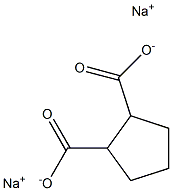 1,2-シクロペンタンジカルボン酸ジナトリウム 化学構造式