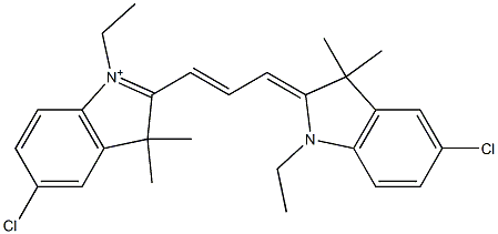 5-Chloro-2-[3-[(5-chloro-1-ethyl-1,3-dihydro-3,3-dimethyl-2H-indol)-2-ylidene]-1-propenyl]-1-ethyl-3,3-dimethyl-3H-indol-1-ium|