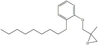 2-Nonylphenyl 2-methylglycidyl ether Structure