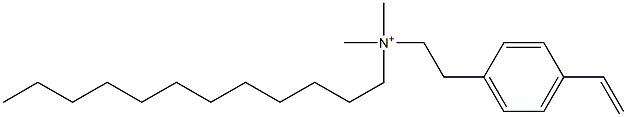 N-Dodecyl-4-ethenyl-N,N-dimethylbenzeneethanaminium Structure