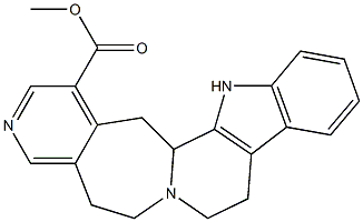  5,8,9,14,14b,15-Hexahydro-6H-pyrido[4'',3'':4',5']azepino[1',2':1,2]pyrido[3,4-b]indole-1-carboxylic acid methyl ester