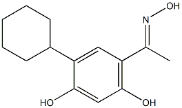 4-Cyclohexyl-6-[1-(hydroxyimino)ethyl]resorcinol,,结构式